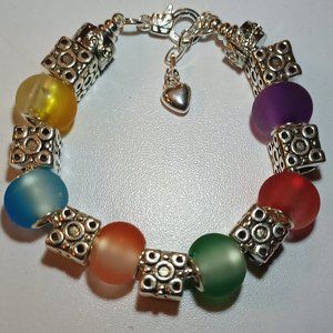 Rainbow colored bracelet